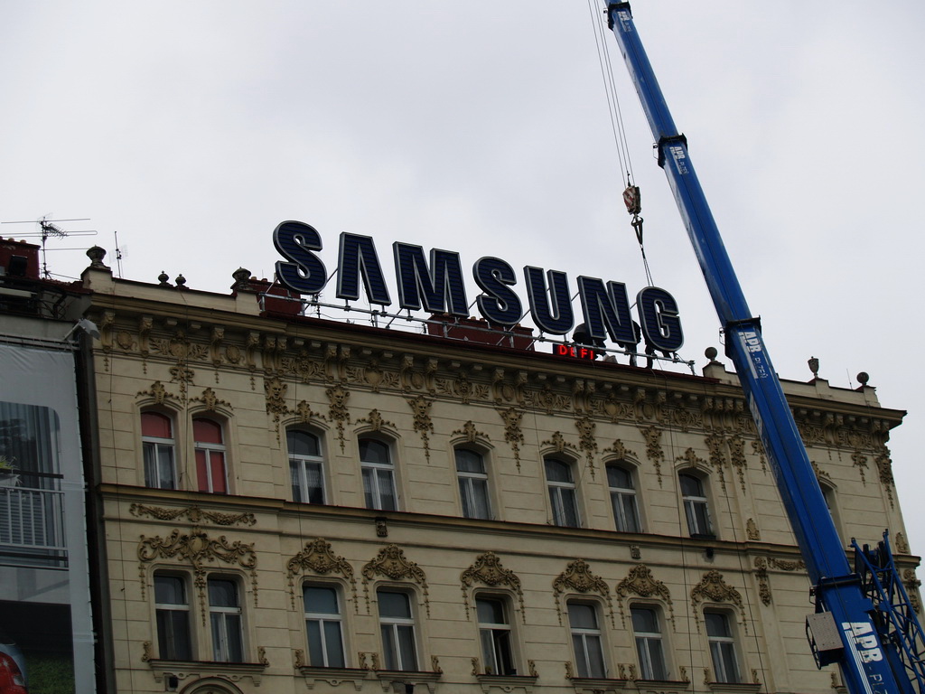 Instalace světelných písmen - SAMSUNG